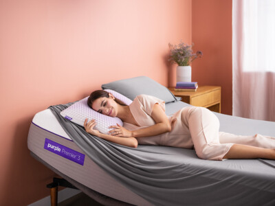 Purple Soft Stretch Sheets