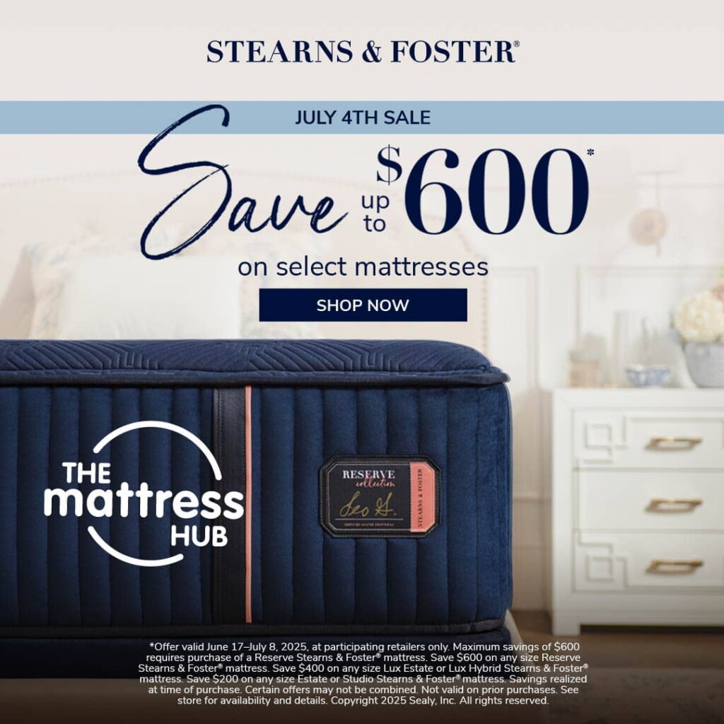 Summer Savings Stearns and Foster 1080x1080