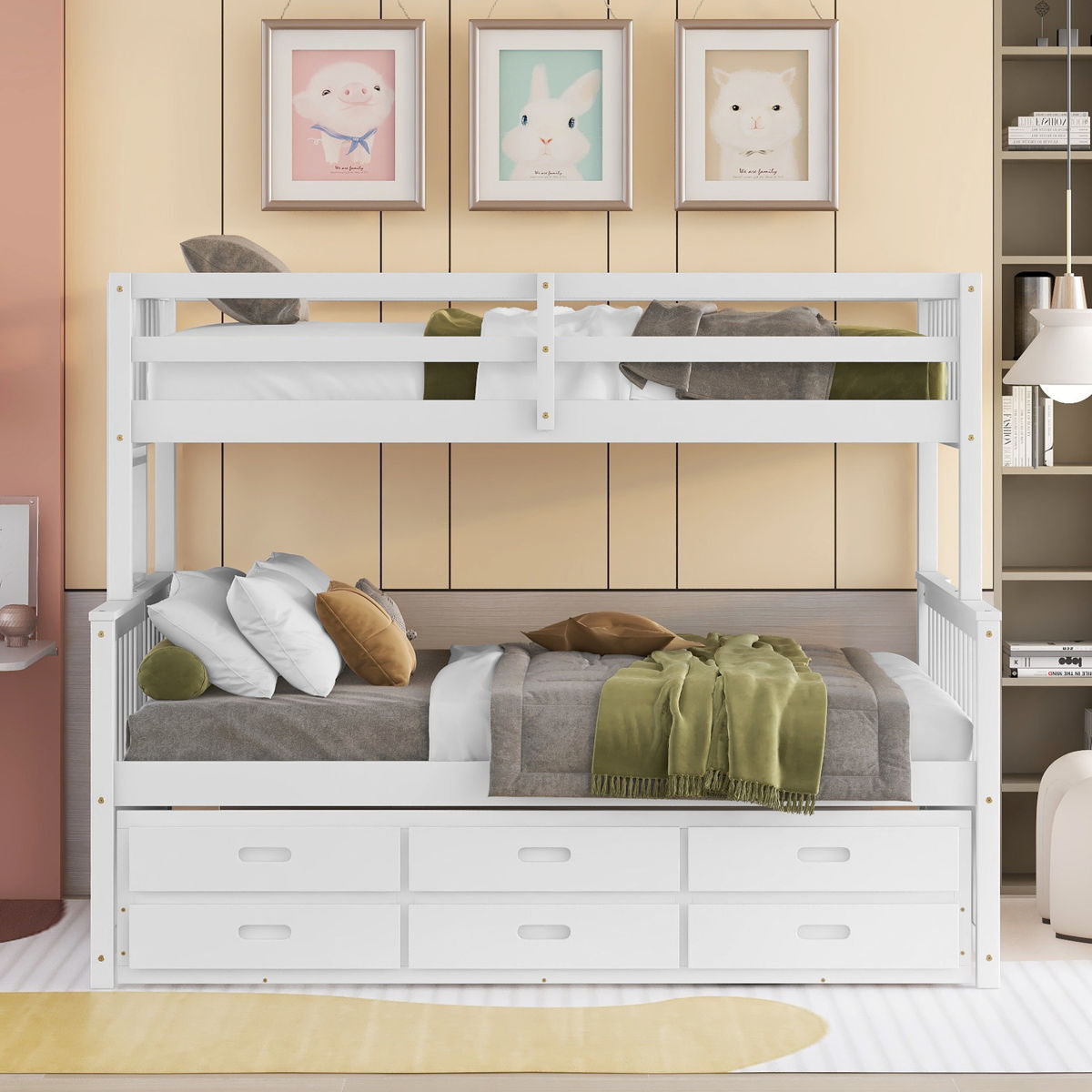 Bunk Bed With Twin Size Trundle And Drawers - Image 8