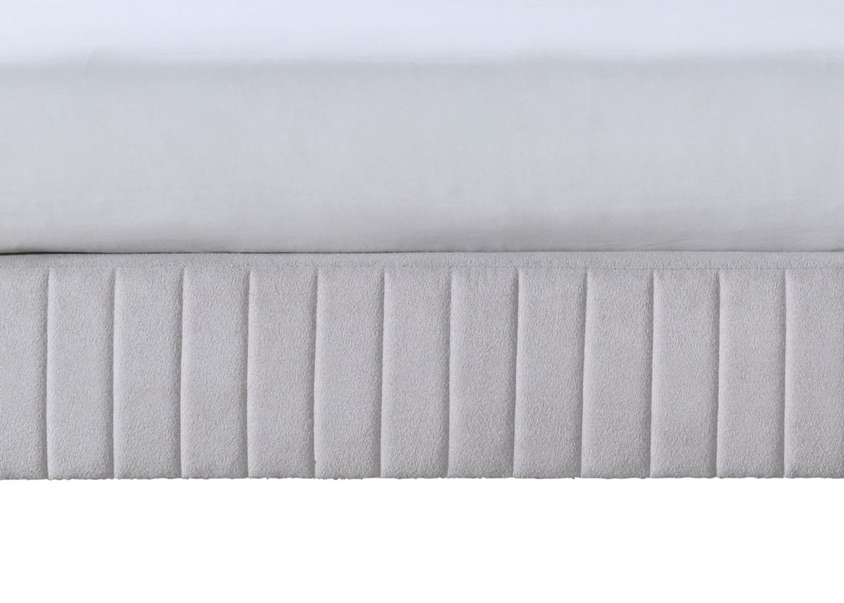 Queen Upholstered Bed - Beige - Image 3