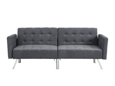 Futon Sofa Bed Convertible Folding Lounge Couch, Armrests