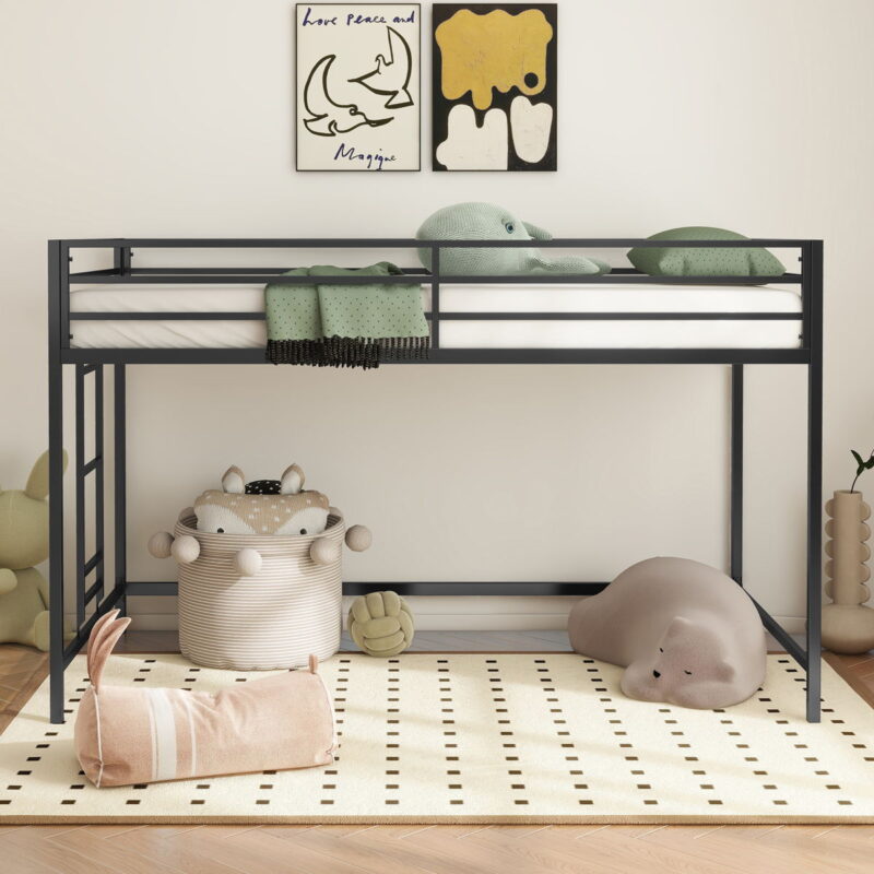 Adam - Junior Twin Loft Bunk - Black - Image 3