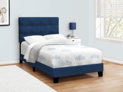 Bed, Upholstered, Frame Only, Transitional