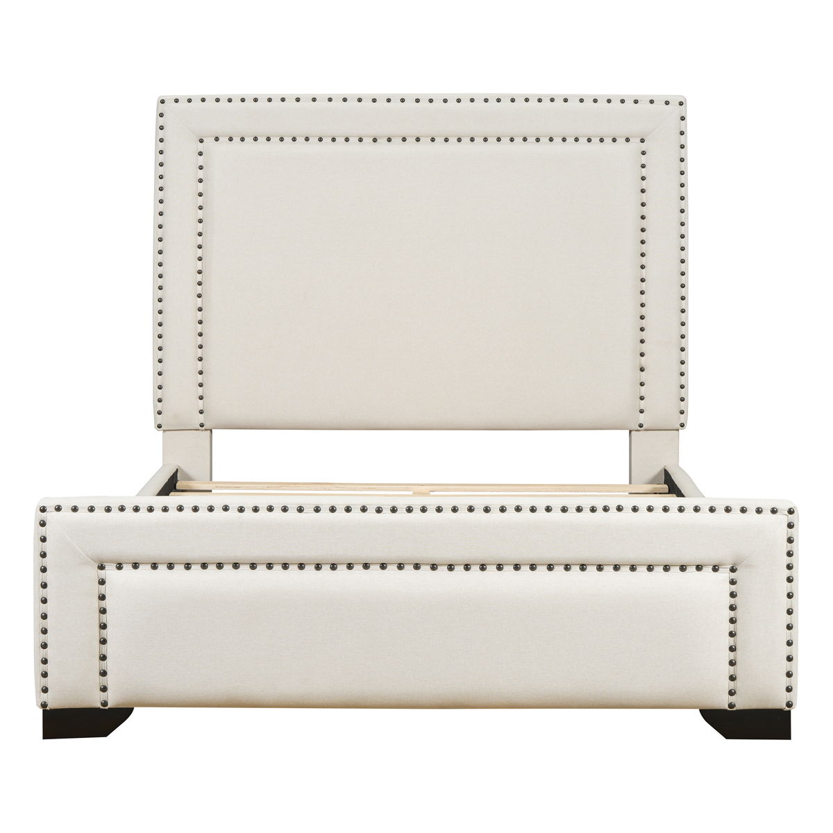 Upholstered Bed With Slats Support, No Box Spring Needed - Image 6