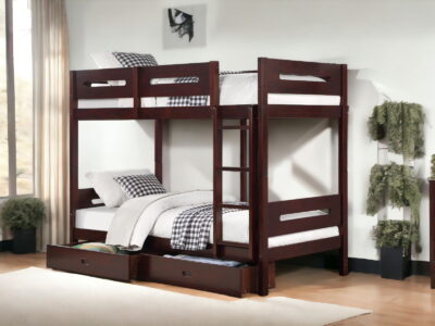 Nissa - Twin Twin Bunk Bed - Espresso