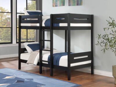 Ekko - Twin Twin Bunk Bed - Black