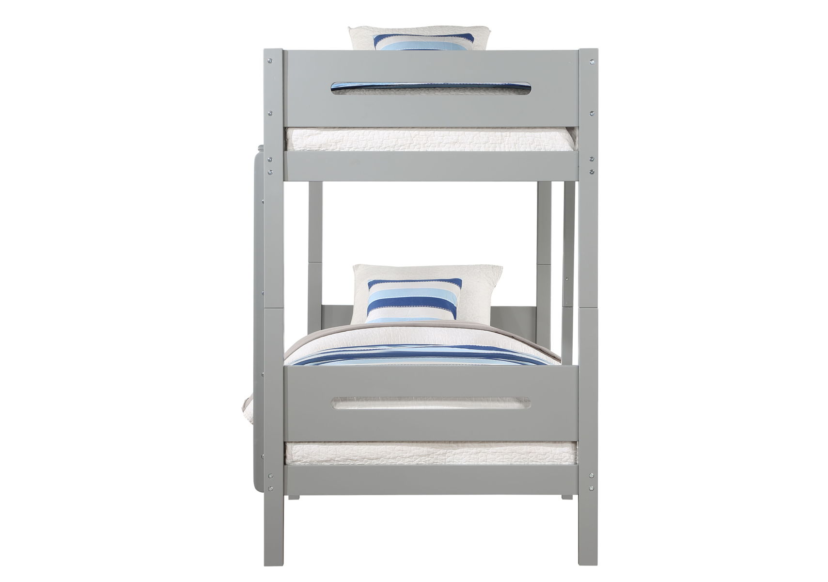 Edah - Twin Twin Bunk Bed - Gray - Image 2