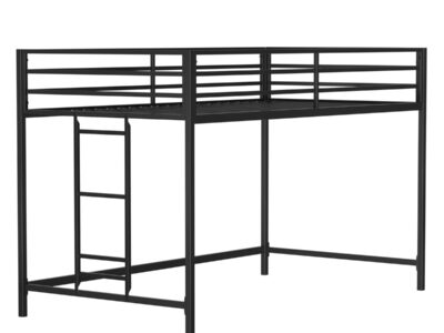 Adam - Junior Twin Loft Bunk - Black