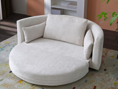 Multi-Functional Foldable Sleeper Sofa Bed, Floor Sofa Chair Bed, Circular Adjustable Futon Sitting And Sleeping Sofa
