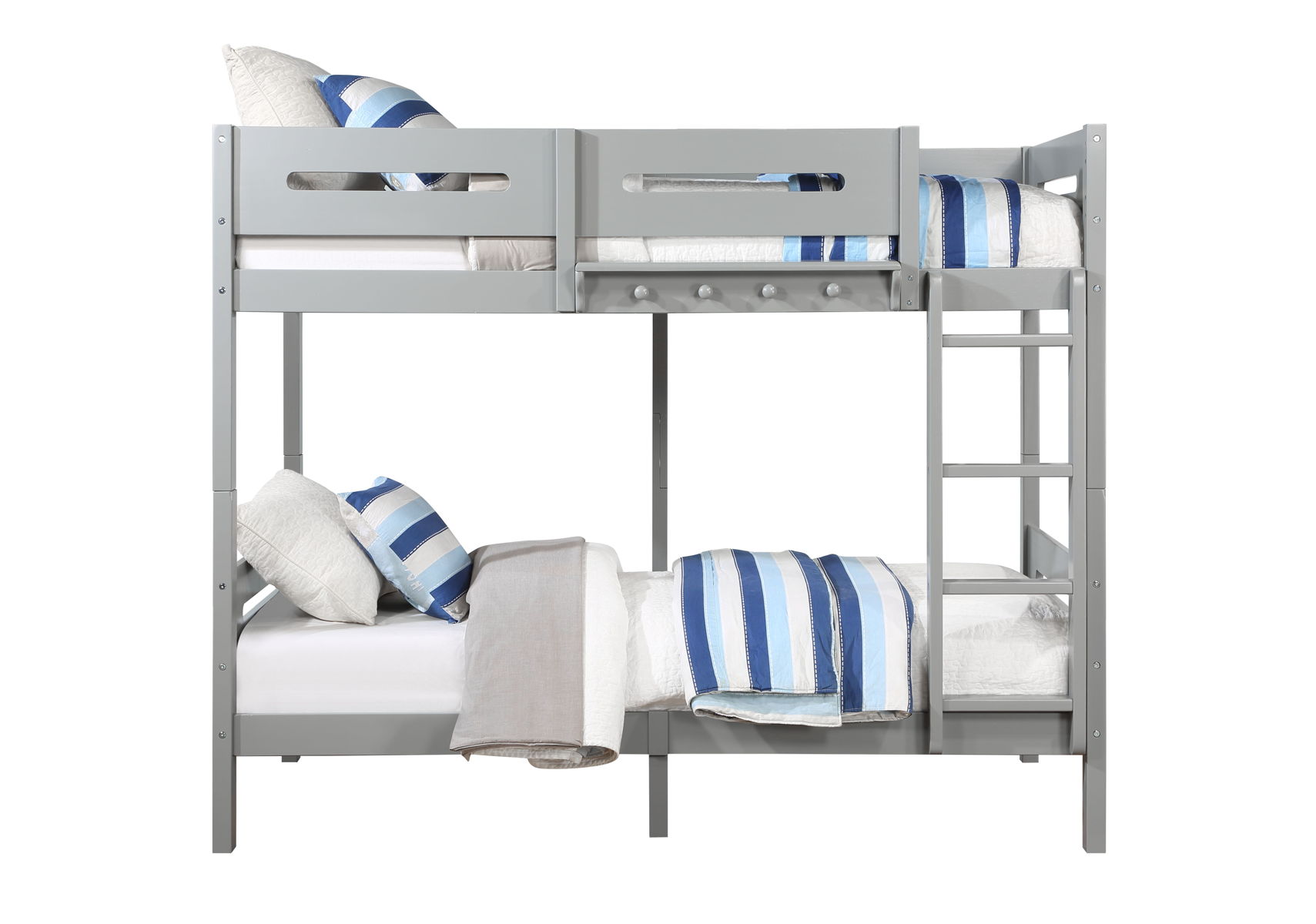 Edah - Twin Twin Bunk Bed - Gray - Image 4