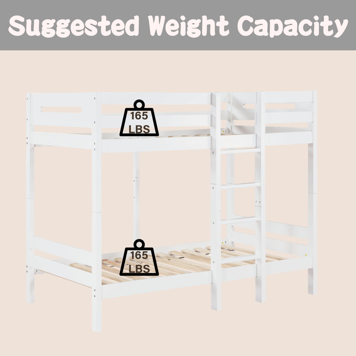 Esin - Twin Twin Bunk Bed - White - Image 3