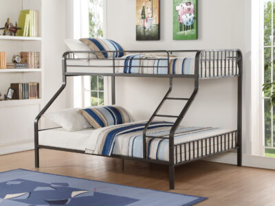 Caius - Twin Long Queen Bunk Bed - Gun