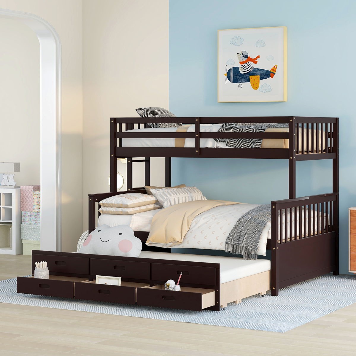 Bunk Bed With Twin Size Trundle And Drawers - Image 6