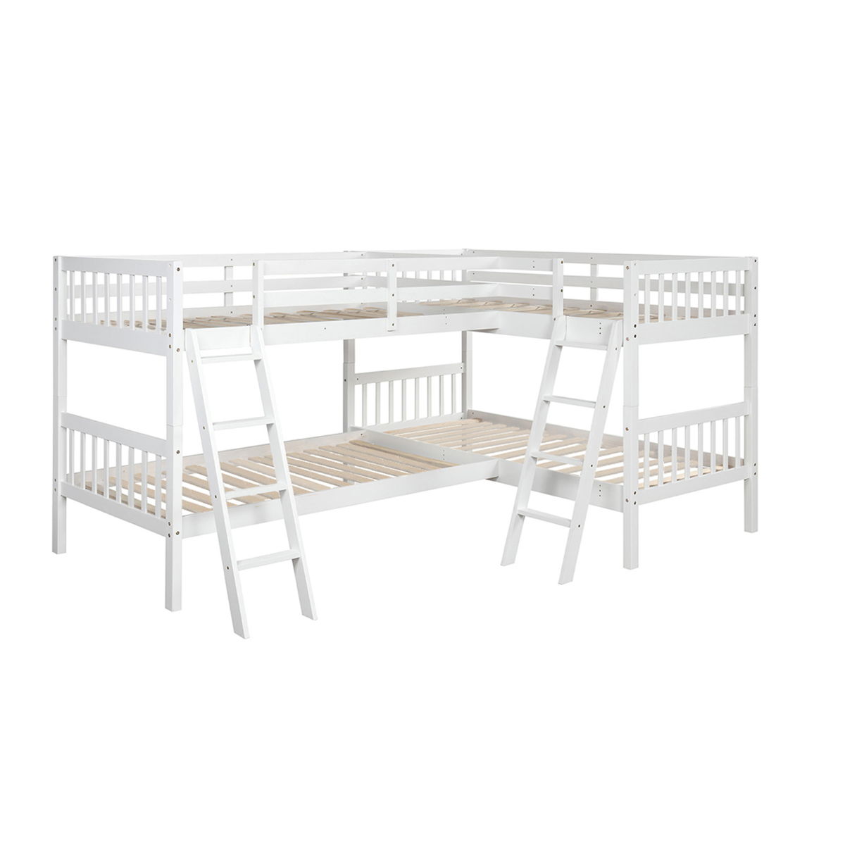 L Shaped Bunk Bed With Ladder - Image 4