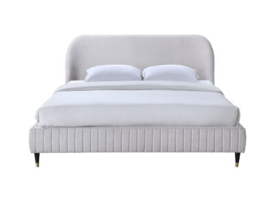 Queen Upholstered Bed - Beige
