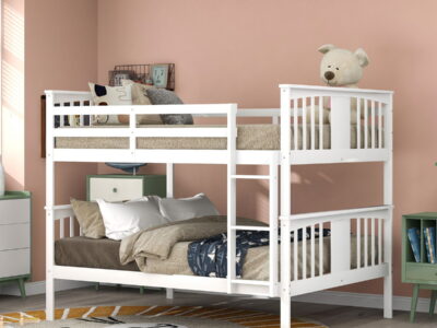 Bunk Bed With Ladder For Bedroom, Guest Room Furniture