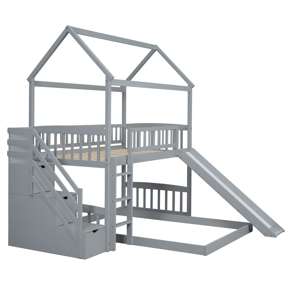 House Bunk Bed With Slide - Image 7