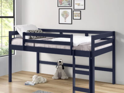 Lara - Twin Loft Bed - Navy Blue