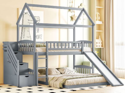 House Bunk Bed With Slide