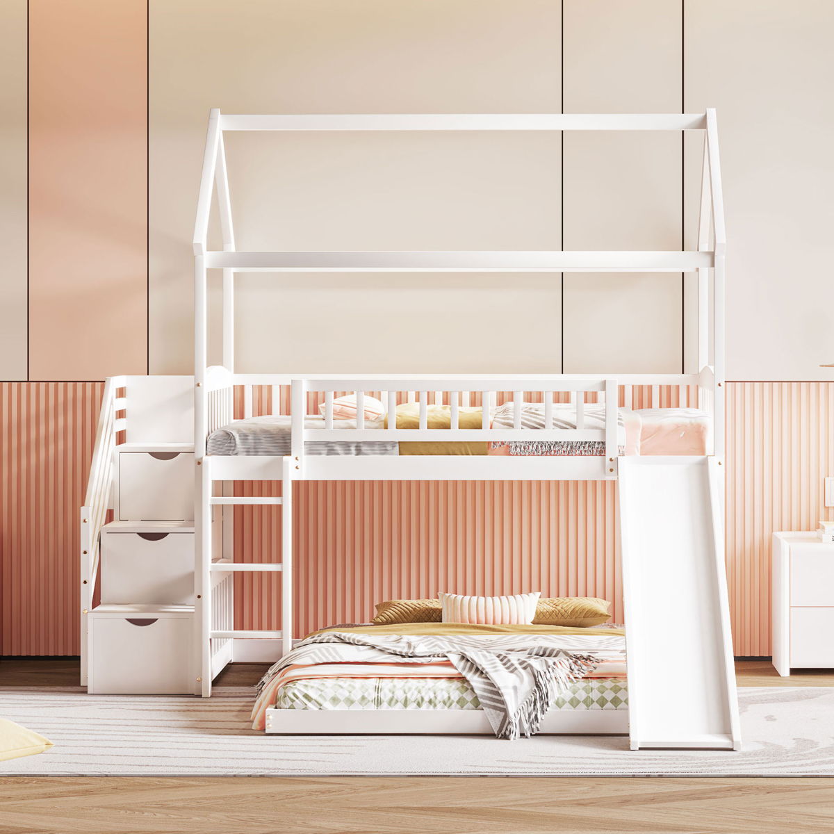 House Bunk Bed With Slide - Image 5