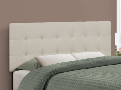Full Size, Bed Headboard Only Upholstered, Transitional - Beige