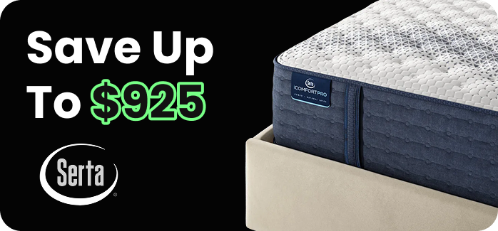 Save up to $925 on Serta Mattresses