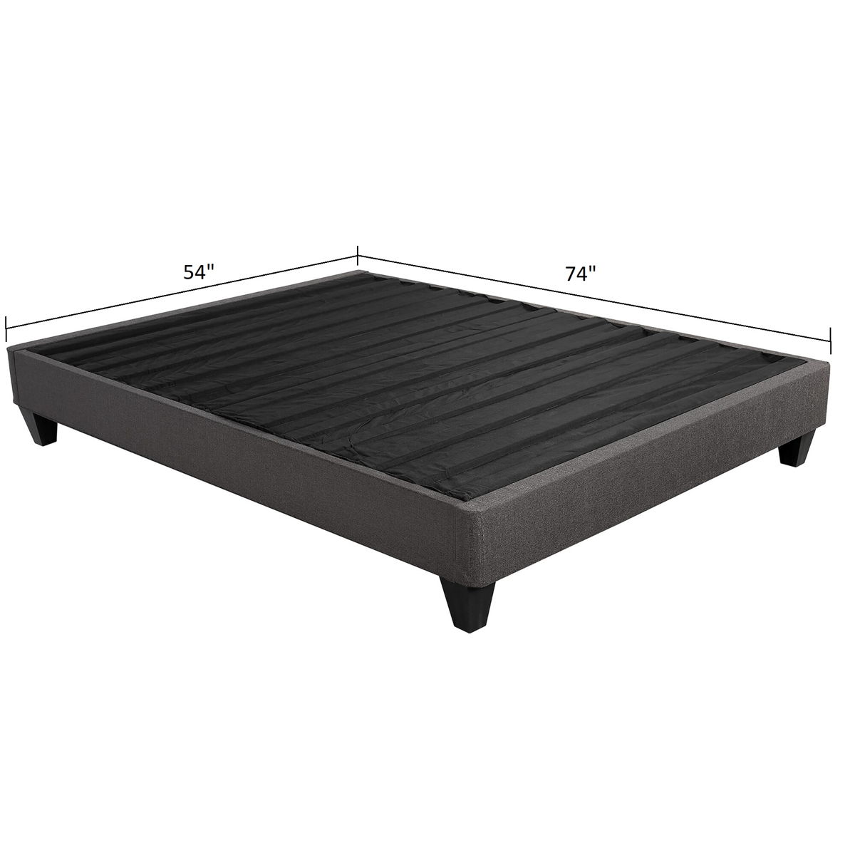 14" Upholstered Platform Bed Base, Mattress Foundation - Image 2