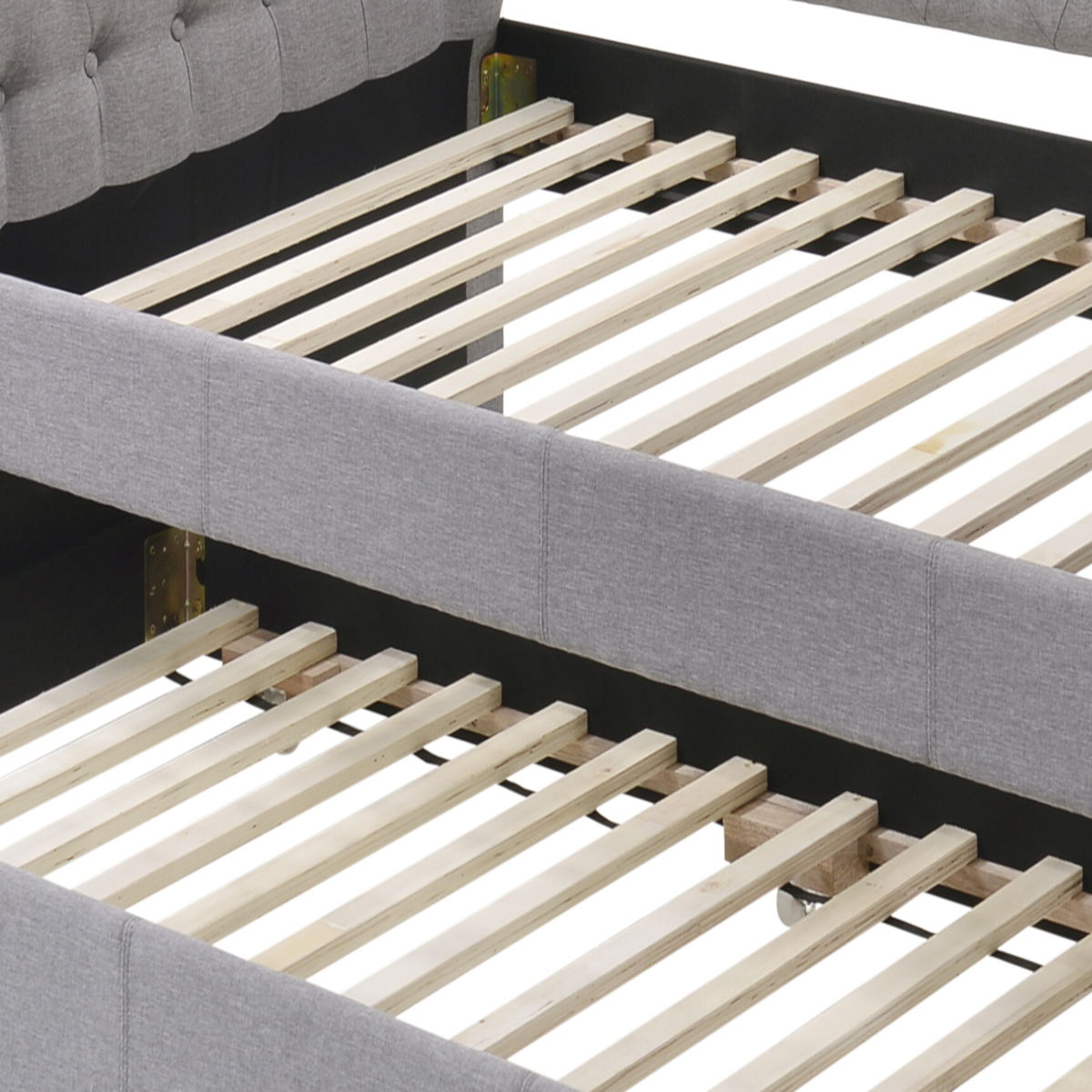 Justice - Twin Daybed With Trundle - Smoke Gray - Image 3