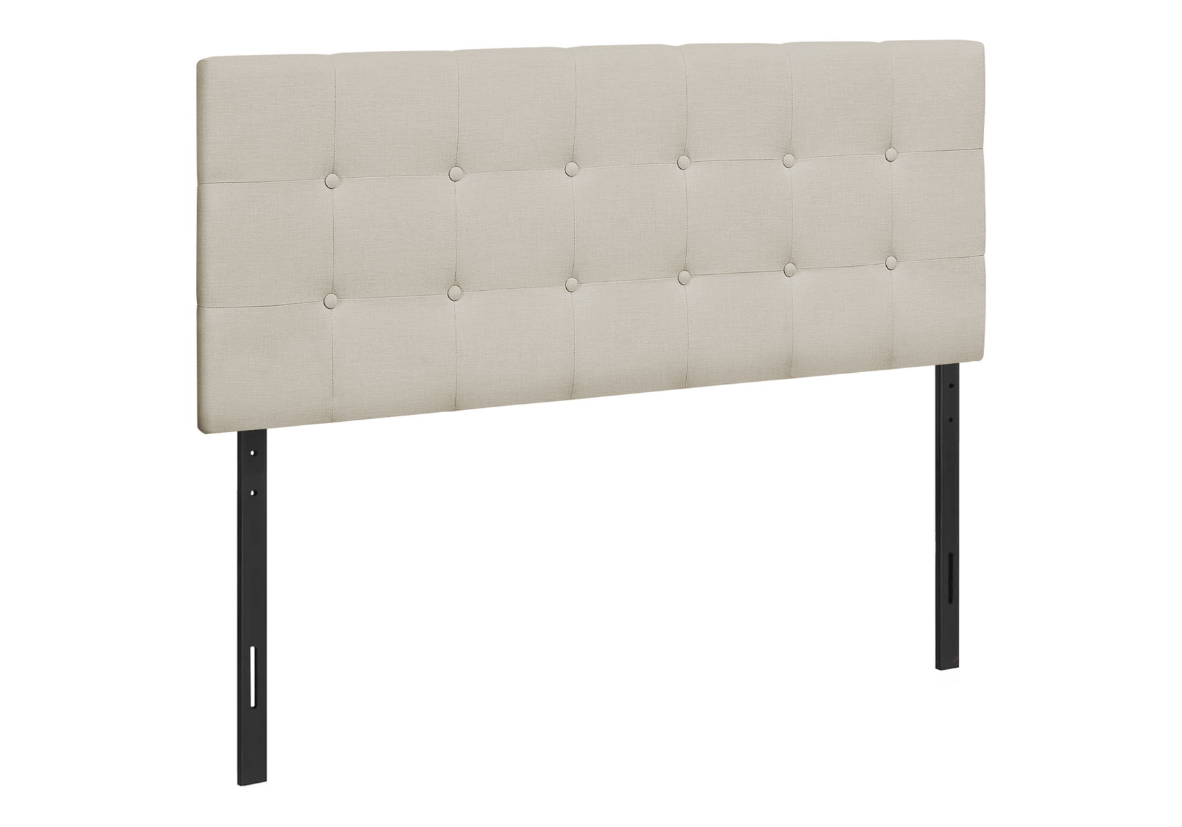 Full Size, Bed Headboard Only Upholstered, Transitional - Beige - Image 4
