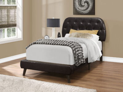Bed Upholstered Leather Look