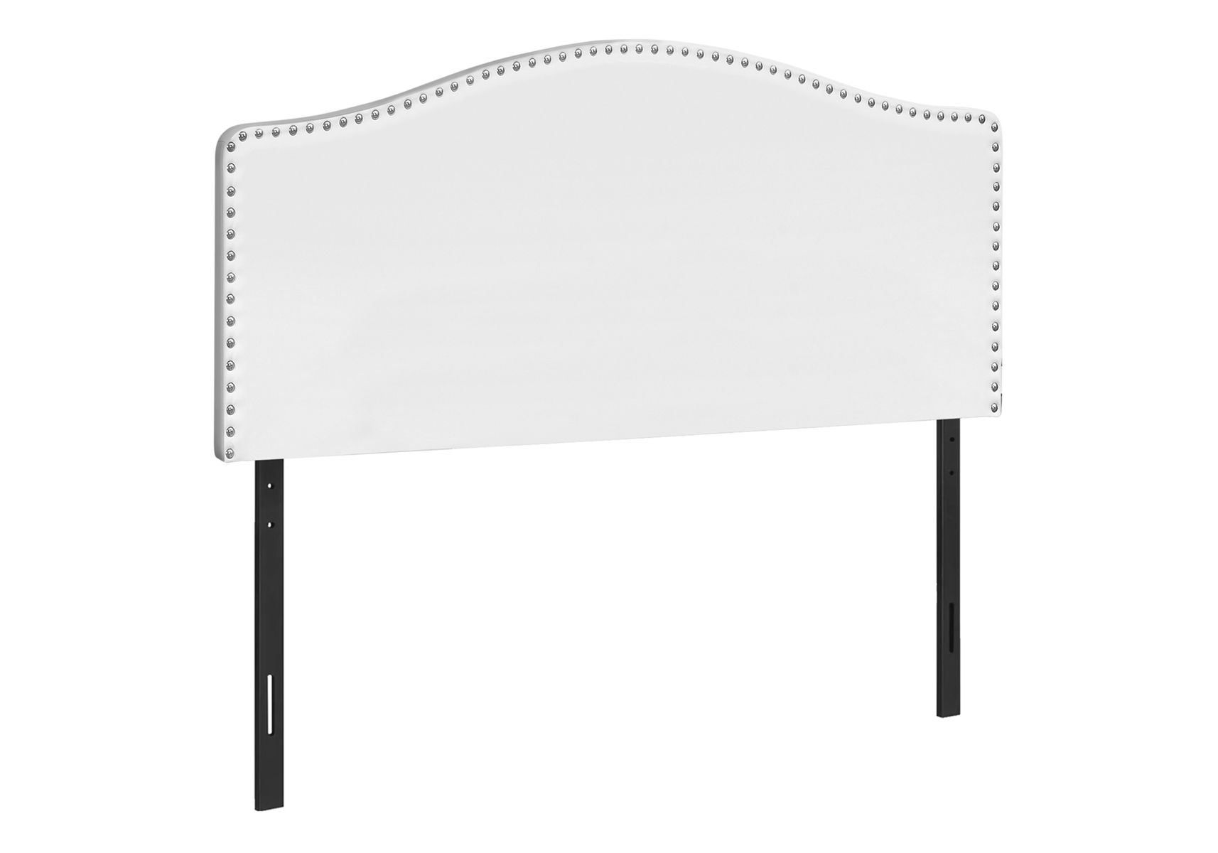 Queen Size, Bed Headboard Only, Upholstered, Transitional - White - Image 2