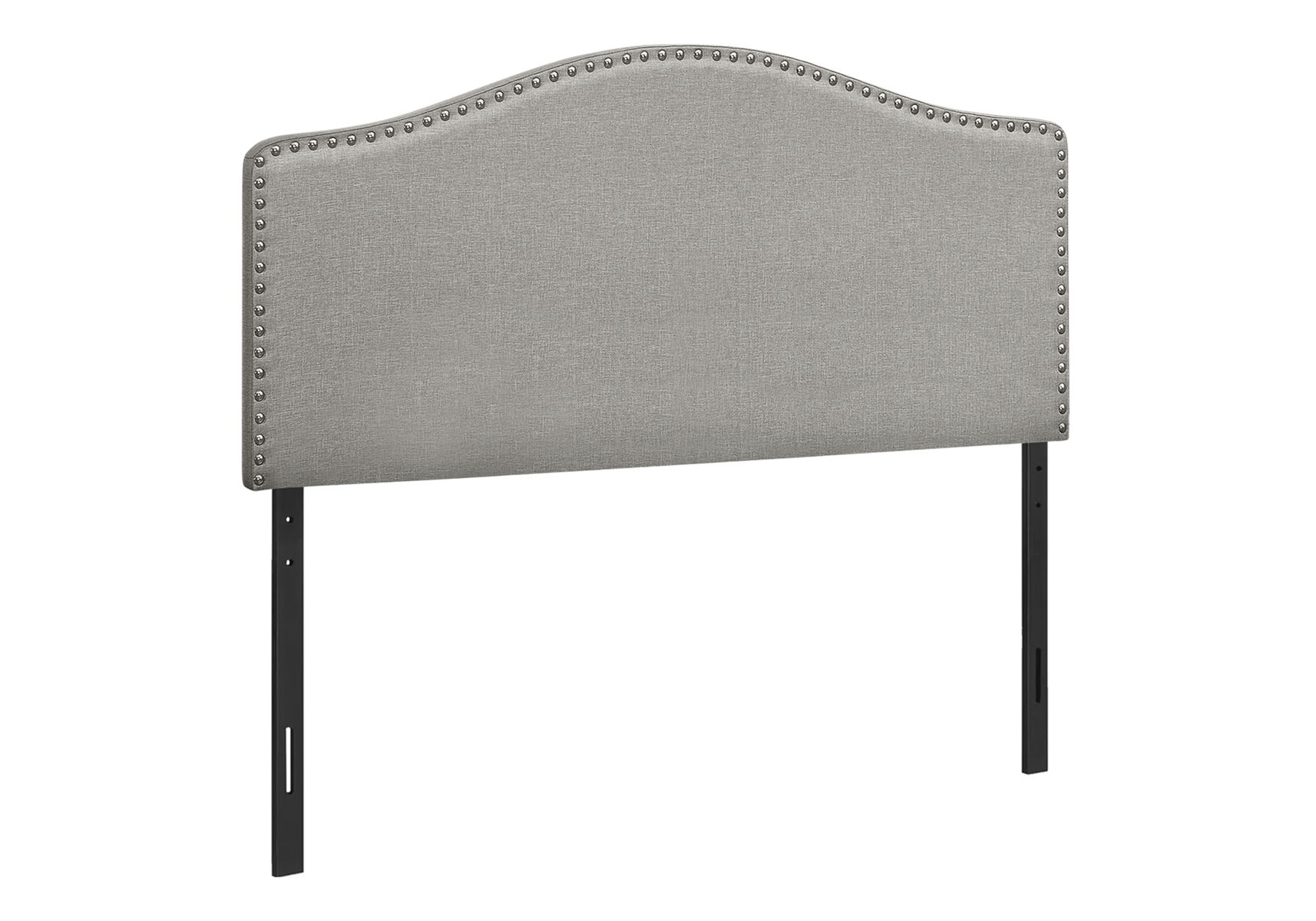 Full Size, Bed Headboard Only Upholstered, Transitional - Gray - Image 3